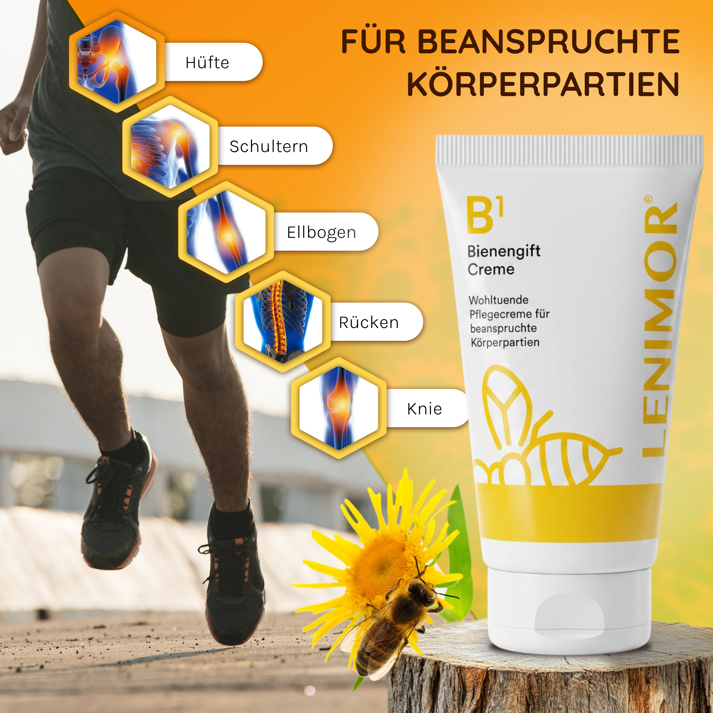 BIENENGIFT Creme (Kühlend & aktivierend) - 125ml