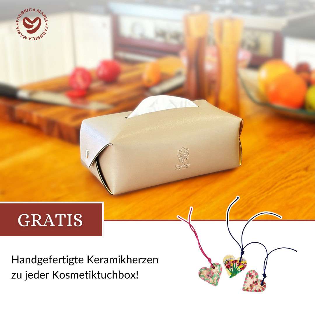 BellaPelle™️Luxus für deine Taschentücher - Box aus italienischem Leder