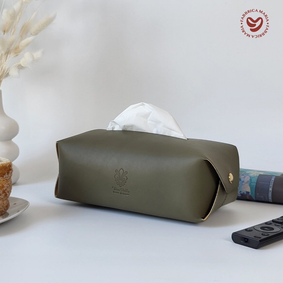 BellaPelle™️Luxus für deine Taschentücher - Box aus italienischem Leder