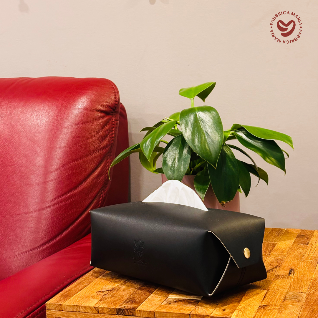 BellaPelle™️Luxus für deine Taschentücher - Box aus italienischem Leder