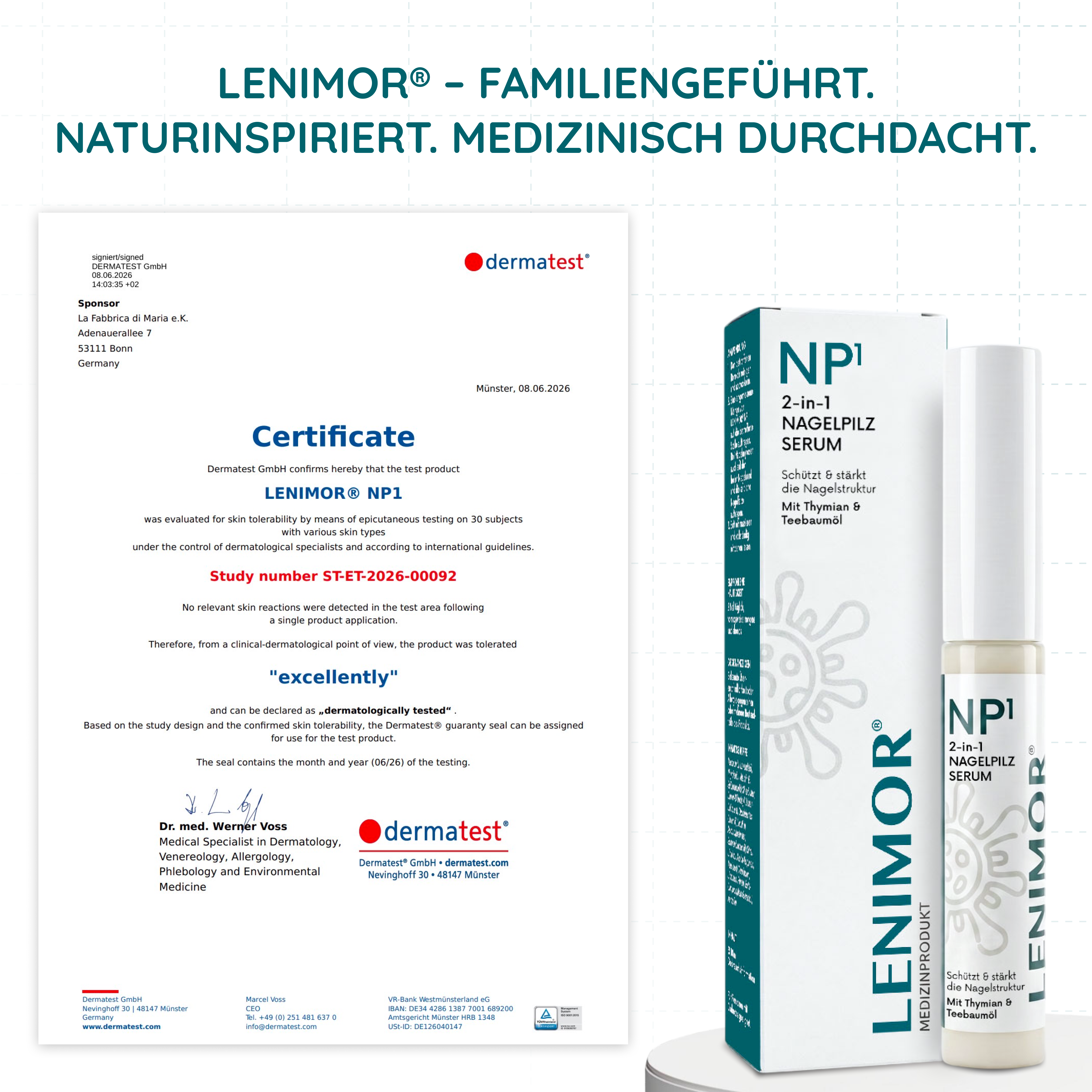 NAGELPILZ Serum - Natürliche Formel mit Teebaumöl & Vitamin E - 10ml